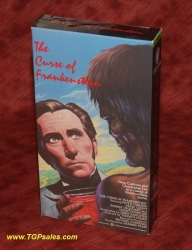 The Curse of Frankenstein - VHS - Peter Cushing, Christopher Lee - Horror